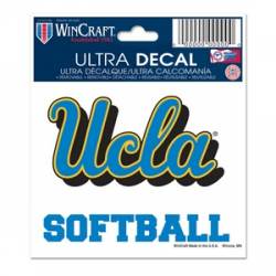 University Of California-Los Angeles UCLA Bruins Softball - 3x4 Ultra Decal
