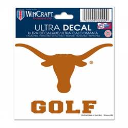 University Of Texas Longhorns Golf - 3x4 Ultra Decal