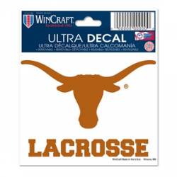 University Of Texas Longhorns Lacrosse - 3x4 Ultra Decal