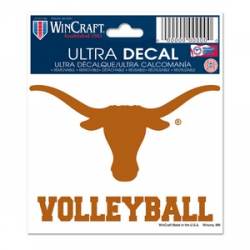 University Of Texas Longhorns Volleyball - 3x4 Ultra Decal