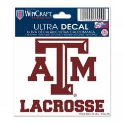 Texas A&M University Aggies Lacrosse - 3x4 Ultra Decal