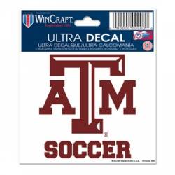 Texas A&M University Aggies Soccer - 3x4 Ultra Decal