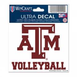 Texas A&M University Aggies Volleyball - 3x4 Ultra Decal