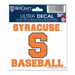Syracuse University Orange Baseball - 3x4 Ultra Decal