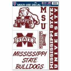 Mississippi State University Bulldogs - Set of 5 Ultra Decals