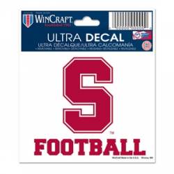 Stanford University Cardinal Football - 3x4 Ultra Decal