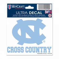University Of North Carolina Tar Heels Cross Country - 3x4 Ultra Decal