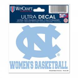 University Of North Carolina Tar Heels Women's Basketball - 3x4 Ultra Decal