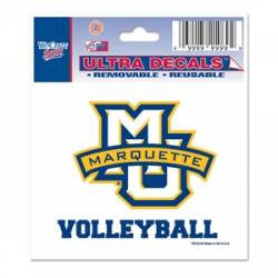 Marquette University Golden Eagles Volleyball - 3x4 Ultra Decal