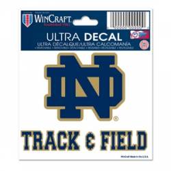 University Of Notre Dame Fighting Irish Track & Field - 3x4 Ultra Decal