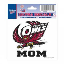 Temple University Owls Mom - 3x4 Ultra Decal