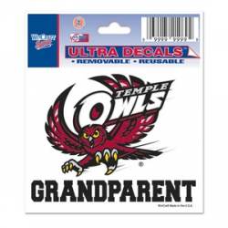 Temple University Owls Grandparent - 3x4 Ultra Decal