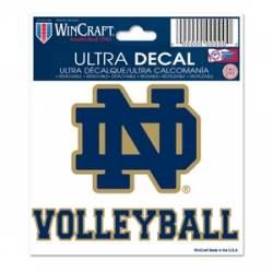 University Of Notre Dame Fighting Irish Volleyball - 3x4 Ultra Decal