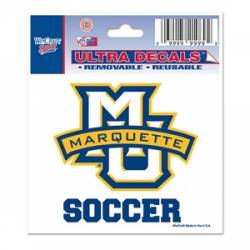 Marquette University Golden Eagles Soccer - 3x4 Ultra Decal