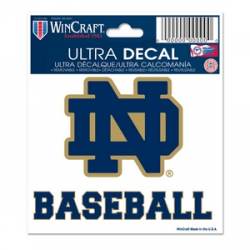 University Of Notre Dame Fighting Irish Baseball - 3x4 Ultra Decal