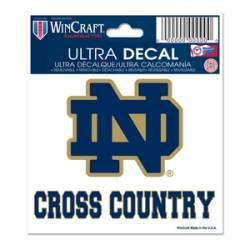 University Of Notre Dame Fighting Irish Cross Country - 3x4 Ultra Decal
