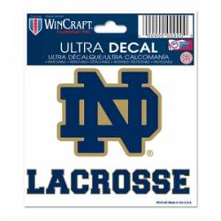 University Of Notre Dame Fighting Irish Lacrosse - 3x4 Ultra Decal