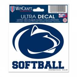 Penn State University Nittany Lions Softball - 3x4 Ultra Decal