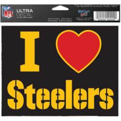 I Love The Pittsburgh Steelers Black - 5x6 Ultra Decal