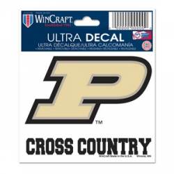 Purdue University Boilermakers Cross Country - 3x4 Ultra Decal