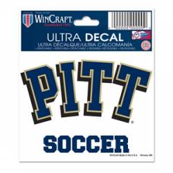 University Of Pittsburgh Panthers Soccer - 3x4 Ultra Decal