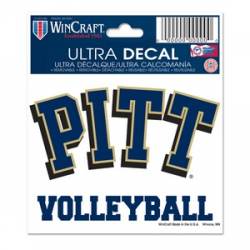 University Of Pittsburgh Panthers Volleyball - 3x4 Ultra Decal