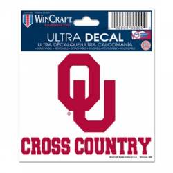 University Of Oklahoma Sooners Cross Country - 3x4 Ultra Decal