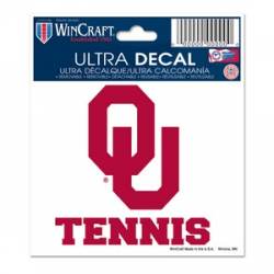 University Of Oklahoma Sooners Tennis - 3x4 Ultra Decal