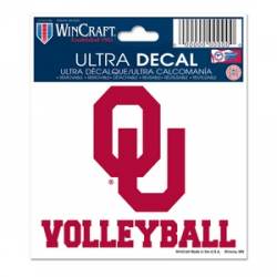 University Of Oklahoma Sooners Volleyball - 3x4 Ultra Decal