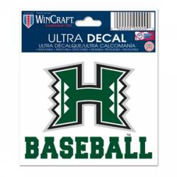 University Of Hawaii Warriors Baseball - 3x4 Ultra Decal