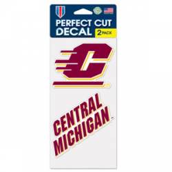 Central Michigan University Chippewas - Set of Two 4x4 Die Cut Decals