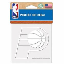 Indiana Pacers Logo - 4x4 White Die Cut Decal