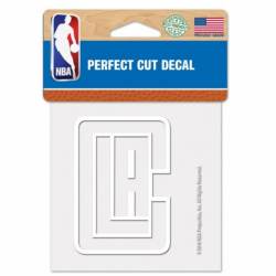 Los Angeles Clippers Logo - 4x4 White Die Cut Decal