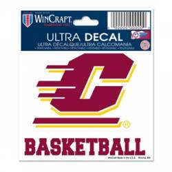 Central Michigan University Chippewas Basketball - 3x4 Ultra Decal