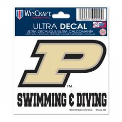 Purdue University Boilermakers Swimming & Diving - 3x4 Ultra Decal