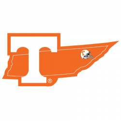 University Of Tennessee Volunteers Home State Logo - Vinyl Sticker