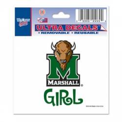 Marshall University Thundering Herd Girl - 3x4 Ultra Decal