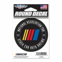 Nascar Stock Car Auto Racing - 3x3 Round Vinyl Sticker