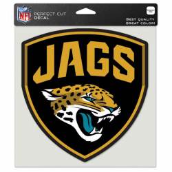 Jacksonville Jaguars Shield Logo - 8x8 Full Color Die Cut Decal