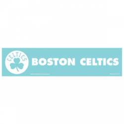 Boston Celtics - 4x17 White Die Cut Decal