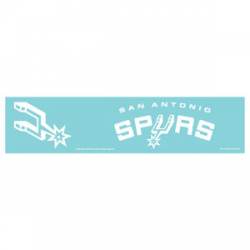 San Antonio Spurs - 4x17 White Die Cut Decal