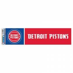 Detroit  Pistions Logo - 3x12 Bumper Sticker Strip