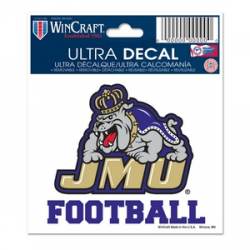 James Madison University Dukes Football - 3x4 Ultra Decal