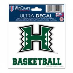 University Of Hawaii Warriors Basketball - 3x4 Ultra Decal