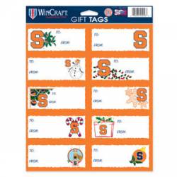 Syracuse University Orange - Sheet of 10 Christmas Gift Tag Labels