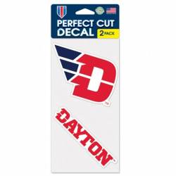 University Of Dayton Flyers - Set of Two 4x4 Die Cut Decals