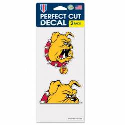 Ferris State University Bulldogs - Set of Two 4x4 Die Cut Decals