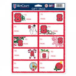 North Carolina State University Wolfpack - Sheet of 10 Christmas Gift Tag Labels