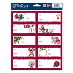Arizona State University Sun Devils - Sheet of 10 Christmas Gift Tag Labels