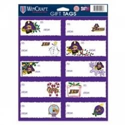 East Carolina University Pirates - Sheet of 10 Gift Tag Labels